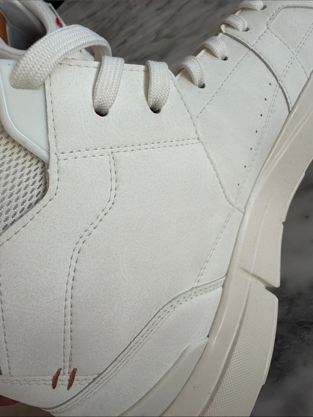 On Running the Roger White Sneakers with Tan Accents - Picture 8 of 11